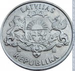 2 лата 1993 г. Латвия(13) - 253.3 - аверс