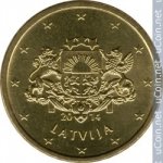 50 центов 2014 г. Латвия(13) - 253.3 - реверс