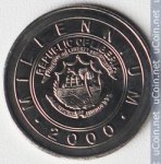 1 доллар 2000 г. Либерия (13)  - 18.4 - аверс