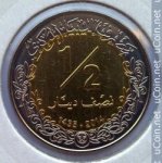 1/2 динара 2014 г. Ливия(13) - 29.4 - аверс
