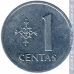 1 цент 1991 г. Литва(13) - 97.3 - аверс