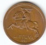 10 центов 1991 г. Литва(13) - 97.3 - реверс