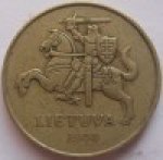 50 центов 2000 г. Литва(13) - 97.3 - реверс