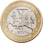 1 евро 2015 г. Литва(13) - 86.5 - реверс