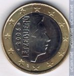 1 евро 2006 г. Люксембург(13) - 341.3 - реверс