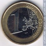 1 евро 2006 г. Люксембург(13) - 341.3 - аверс
