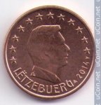 5 центов 2014 г. Люксембург(13) - 311.3 - реверс