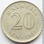 20 сен 1988 г. Малайзия(14) - 26.1 - реверс