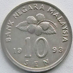 10 сен 1993 г. Малайзия(14) - 26.1 - аверс