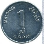 1 лаари 2002 г. Мальдивы(14) -8.5 - реверс