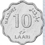 10 лаари 2001 г. Мальдивы(14) -8.5 - реверс