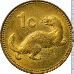 1 цент 1991 г. Мальта(14) -334.3 - реверс