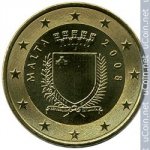 50 центов 2008 г. Мальта(14) -496.3 - реверс