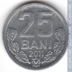 25 бани 2011 г. Молдавия(14)-61.7 - аверс