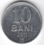 10 бани 2011 г. Молдавия(14)-61.7 - аверс