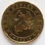 20 центов 2001 г. Монако(14) - 744.4 - реверс