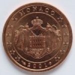 5 центов 2001 г. Монако(14) - 744.4 - реверс