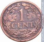1 цент 1916 г. Нидерланды(15) -250.3 - аверс