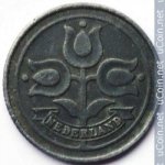 10 центов 1941 г. Нидерланды(15) -250.3 - реверс
