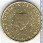 10 центов 2001 г. Нидерланды(15) -250.3 - реверс