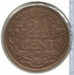 2 1/2 цента 1941 г. Нидерланды(15) -250.3 - аверс