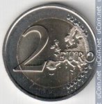 2 евро 2014 г. Нидерланды(15) -250.3 - аверс
