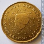 20 центов 2000 г. Нидерланды(15) -250.3 - реверс