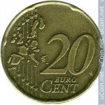 20 центов 2001 г. Нидерланды(15) -250.3 - аверс