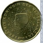 20 центов 2004 г. Нидерланды(15) -250.3 - реверс