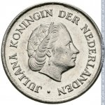 25 центов 1975 г. Нидерланды(15) -250.3 - аверс