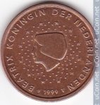 5 центов 1999 г. Нидерланды(15) -241.4 - реверс