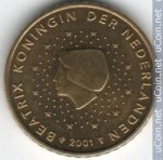 50 центов 2001 г. Нидерланды(15) -250.3 - реверс