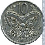 10 центов 1967 г. Новая Зеландия(16) -46.8 - аверс