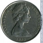 20 центов 1967 г. Новая Зеландия(16) -46.8 - реверс