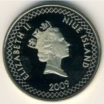 1 доллар 2009 г. Ниуэ(15) -455.7 - аверс