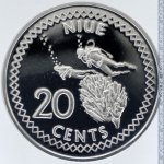 20 центов 2009 г. Ниуэ(15) -455.7 - реверс