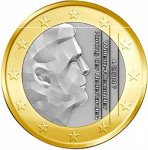 1 евро 2014 г. Нидерланды(15) -250.3 - реверс