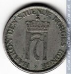 1 крона 1955 г. Норвегия(16) -98.7 - реверс