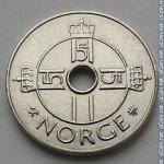 1 крона 1997 г. Норвегия(16) -98.7 - аверс