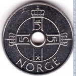 1 крона 2007 г. Норвегия(16) -98.7 - аверс