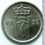 10 эре 1952 г. Норвегия(16) -98.7 - реверс