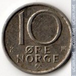 10 эре 1988 г. Норвегия(16) -98.7 - аверс