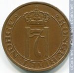 2 эре 1929 г. Норвегия(16) -98.7 - реверс