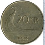 20 крон 1995 г. Норвегия(16) -98.7 - реверс
