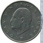 5 крон 1976 г. Норвегия(16) -98.7 - реверс