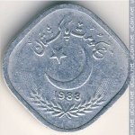 5 пайс 1988 г. Пакистан(17) - 9.2 - аверс