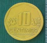 10 сентимо 2008 г. Перу(17) -57.5 - реверс