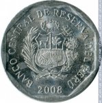 5 сентимо 2008 г. Перу(17) -57.5 - аверс