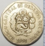 50 сентимо 1991 г. Перу(17) -57.5 - аверс