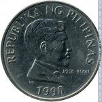 1 песо 1990 г. Филиппины(24) -27.1 - аверс
